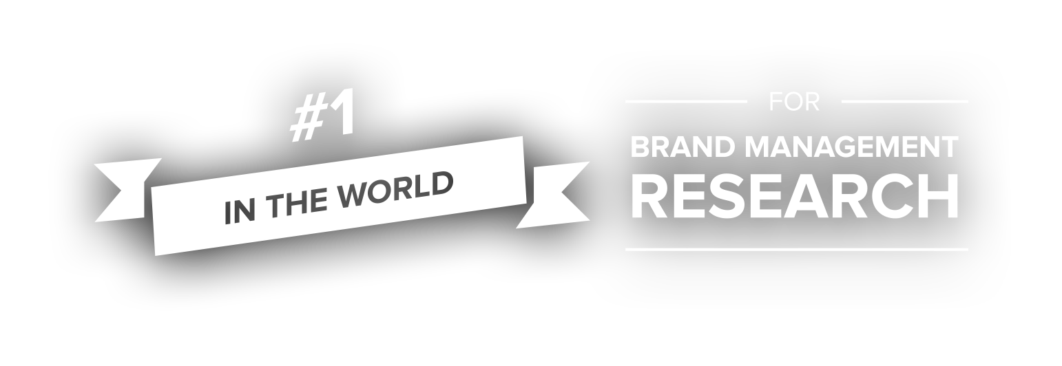 #1 in the world for Brand Management Research